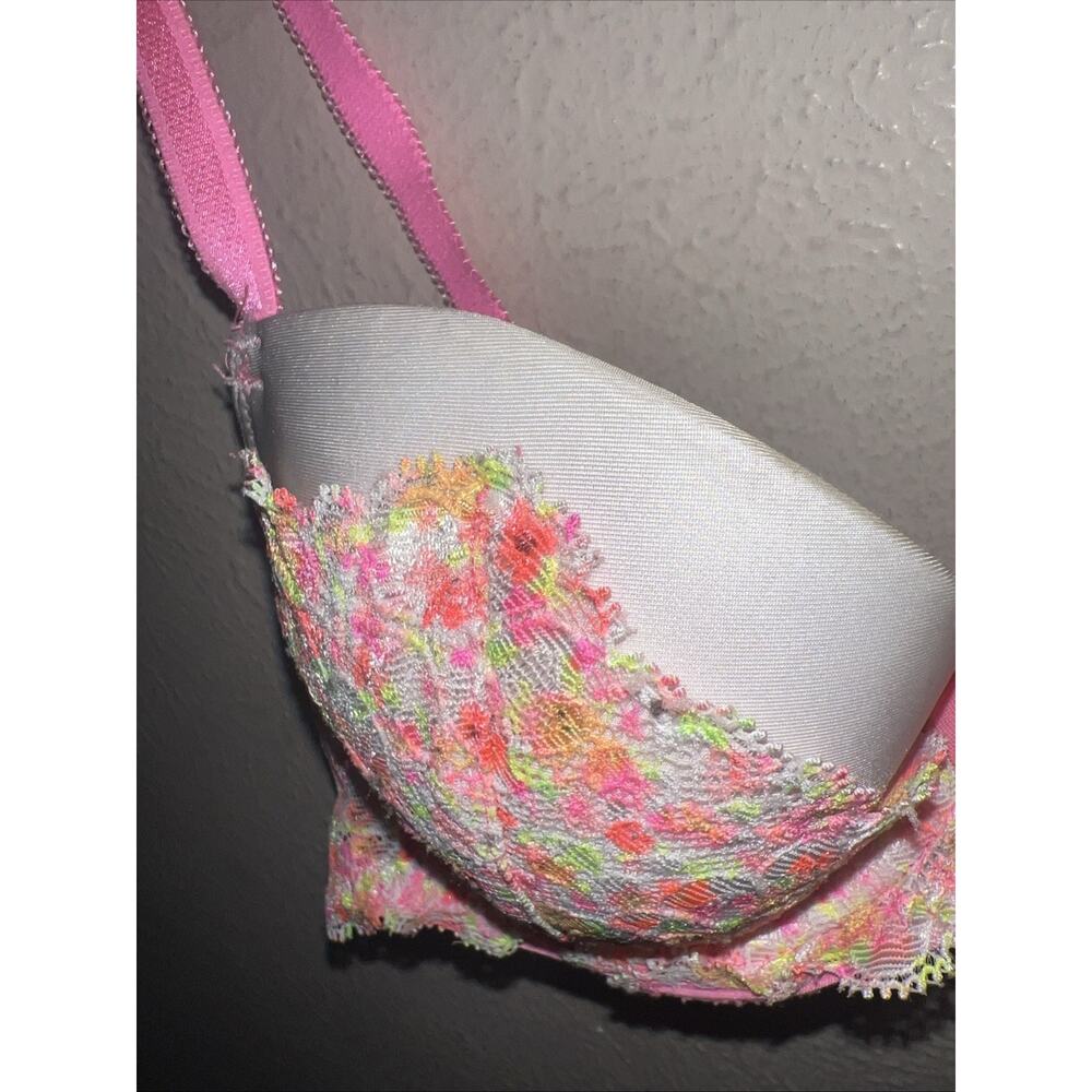 Victoria's Secret White Bra Womens 32B Dream Angel Lined Demi Underwire - Picture 4 of 13